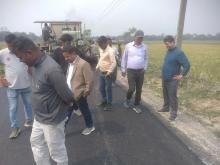 गढि गाउँपालिका वाडा न. ४ साबिक छिटाहा धुराहा दुहबीमा बन्दै गरेको सडक को तस्बिरहरु तथा  फौदार  स्थान स्कुलको भएको अनुगमन को तस्बिरहरु ।