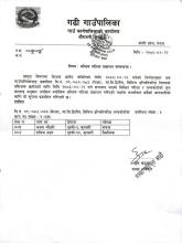 अन्तिम नतिजा प्रकाशन सम्बन्धमा ।